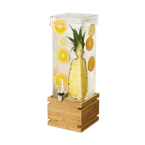 Rosseto® 2 Gal. Rectangle Clear Acrylic Beverage Dispenser with