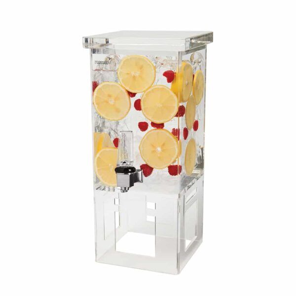 Rosseto® 2 Gal. Rectangle Clear Acrylic Beverage Dispenser with
